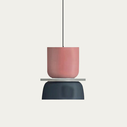 BowLift | Nordic Color Block Pendant Light Fixture - Modern Hanging Lamp for Kitchen & Dining Room