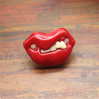 Funny pacifier with teeth