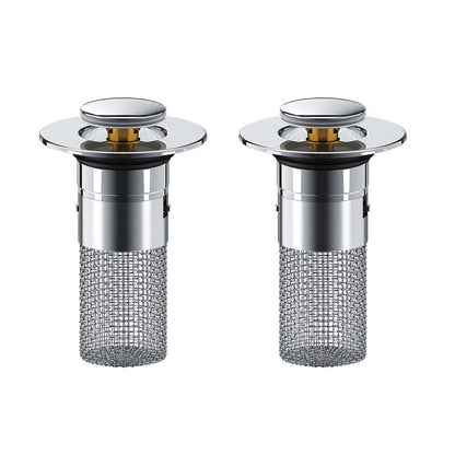 Drain filter stainless steel with pop-up mechanism | Karnz