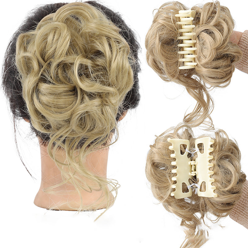 Hair bun ponytail with clip | Karnz