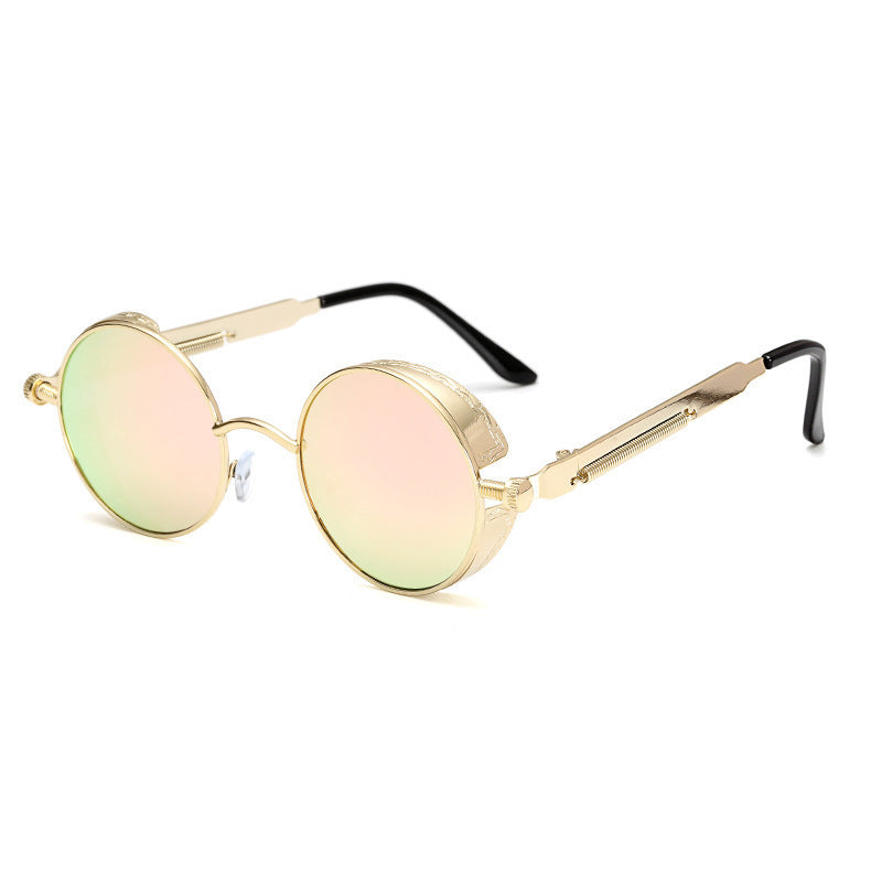 Skanto | Steampunk Round Lens Metal Frame Unisex Glasses