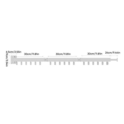Clothes rack with foldable aluminum ring hook