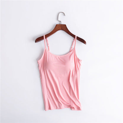 Tank top with integrated bra