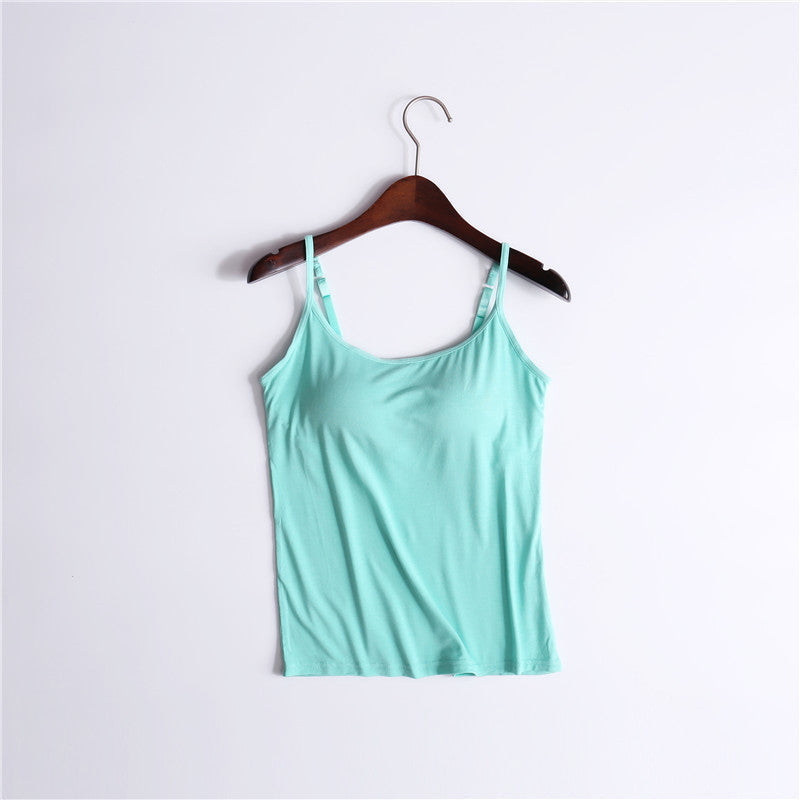 Tank top with integrated bra