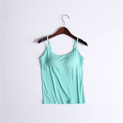 Tank top with integrated bra