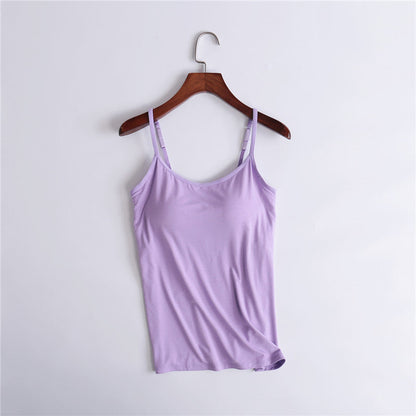 Tank top with integrated bra