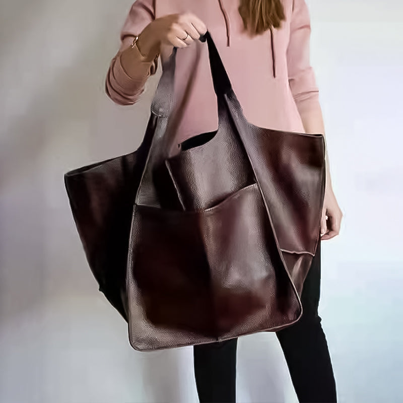 Karnz | Oversized Leather Weekender Handbags