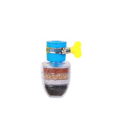 Multi-stage kitchen faucet filter