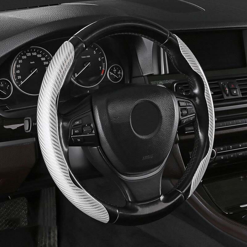 BowLift | Universal Laser Carbon Fiber Pattern Steering Wheel Cover