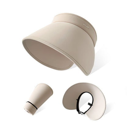 Sun hat with hollow top and UV protection