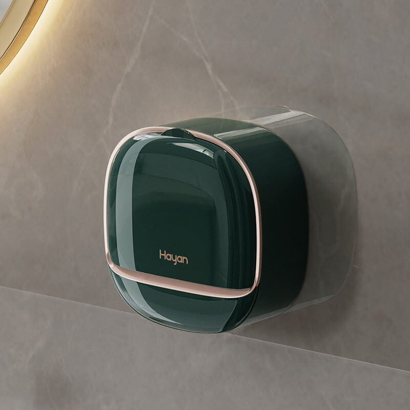 Waterproof soap dish with drain box