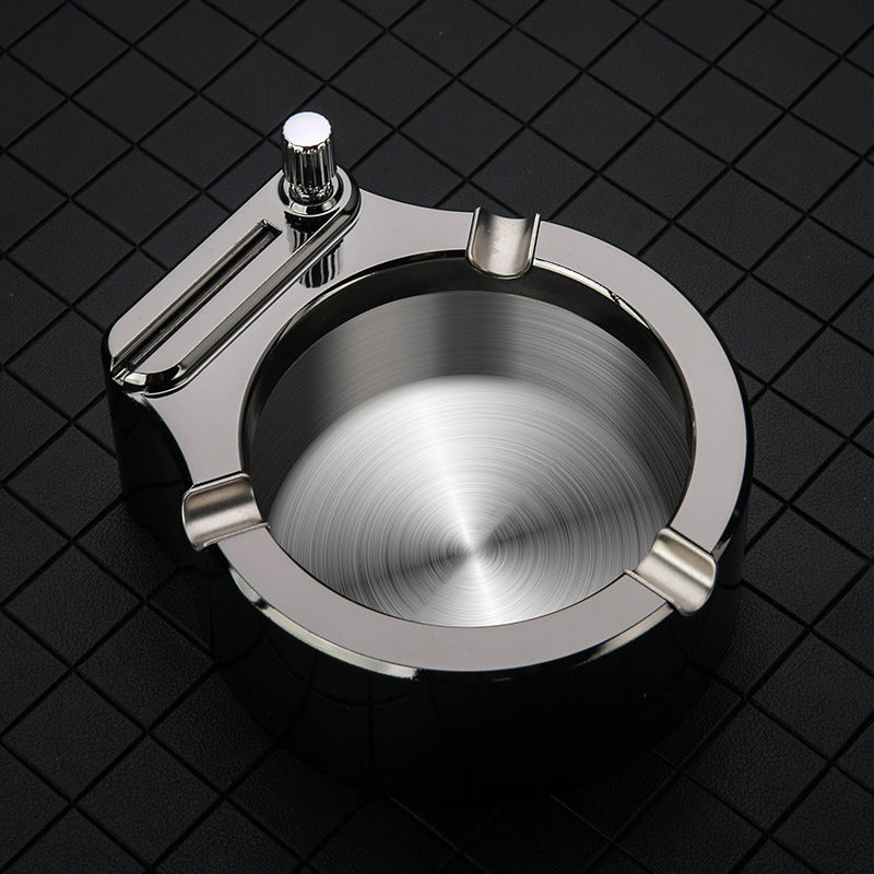 Skanto | Retro Metal Ashtray, Lighter