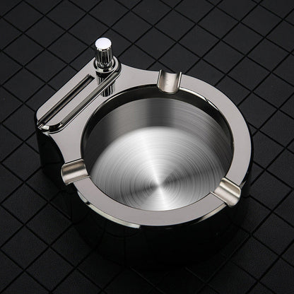 Skanto | Retro Metal Ashtray, Lighter