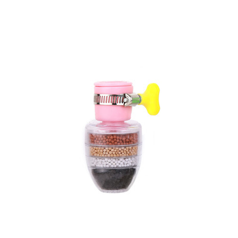 Multi-stage kitchen faucet filter