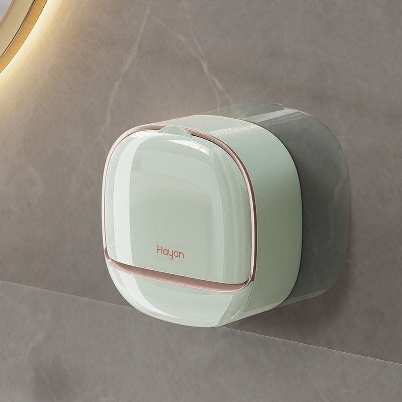 Waterproof soap dish with drain box