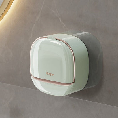 Waterproof soap dish with drain box