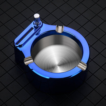 Skanto | Retro Metal Ashtray, Lighter