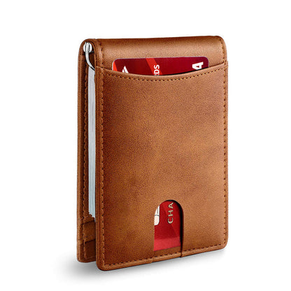 Skanto | Genuine Leather Anti-theft Swipe Card Holder