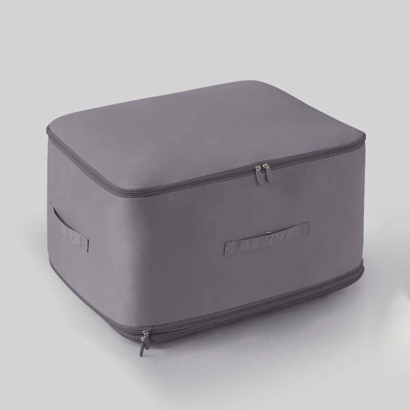 Extremely space-saving, self-compressing organizer