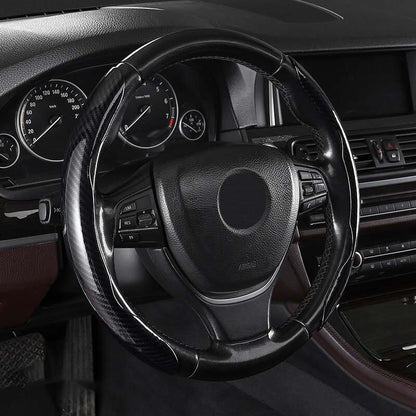 BowLift | Universal Laser Carbon Fiber Pattern Steering Wheel Cover