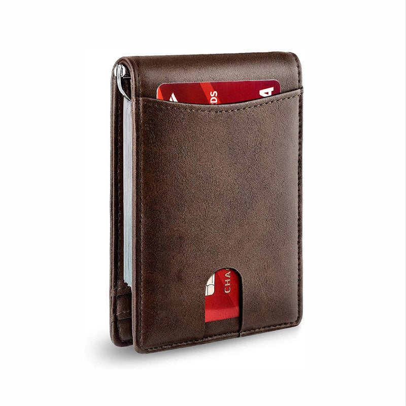 Skanto | Genuine Leather Anti-theft Swipe Card Holder