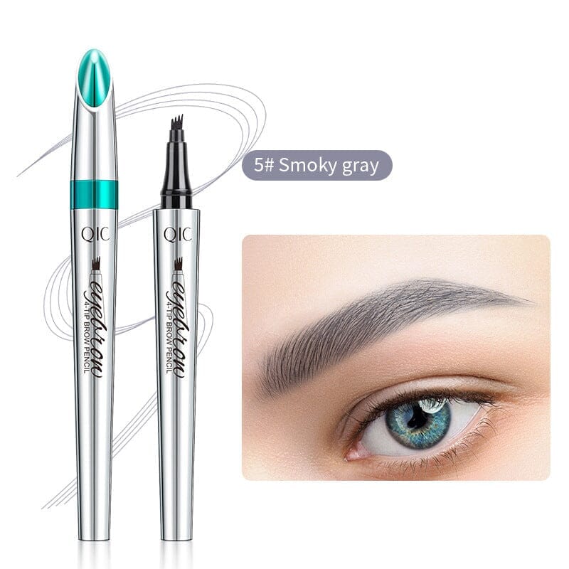 Waterproof 3D Microblading Eyebrow Pencil with 4 Fork Tips