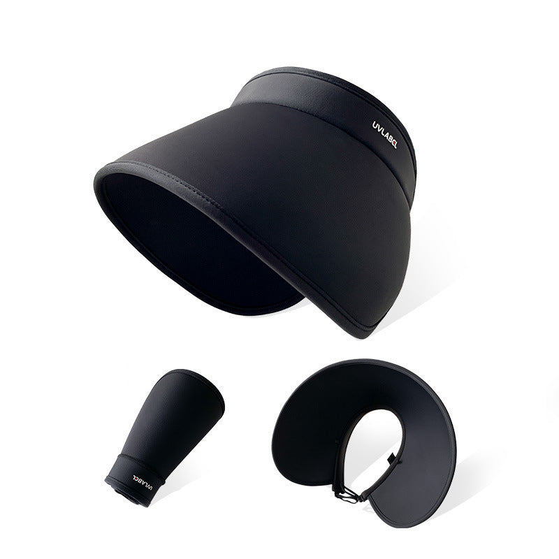 Sun hat with hollow top and UV protection