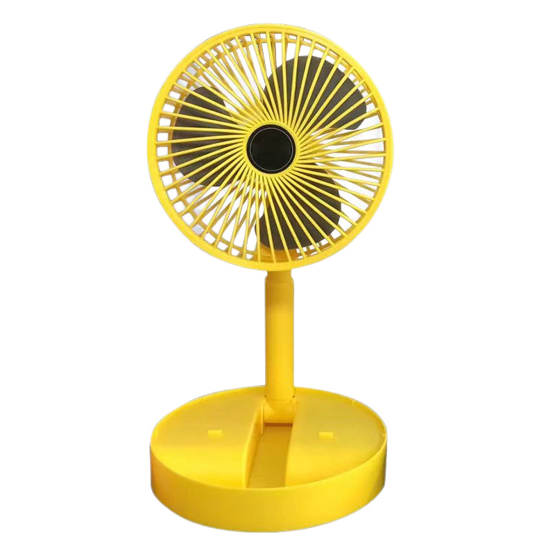Portable Rechargeable Telescopic Fan with low-noise design and adjustable height