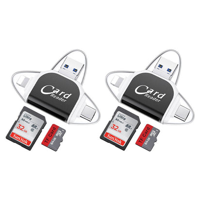 Multi-Port 4 in 1 Universal SD TF Card Reader | Bowlift