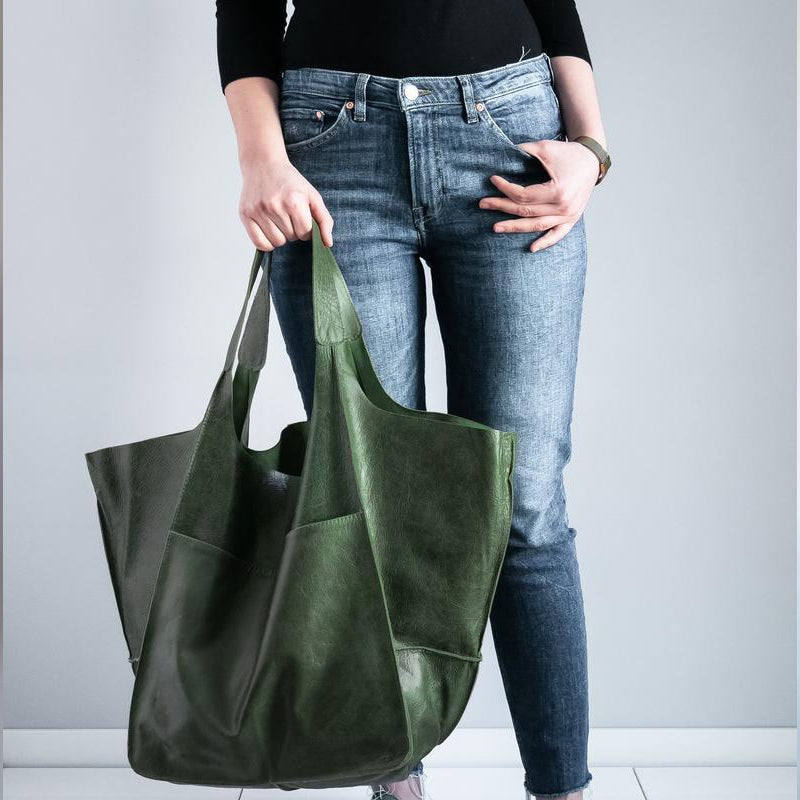 Karnz | Oversized Leather Weekender Handbags