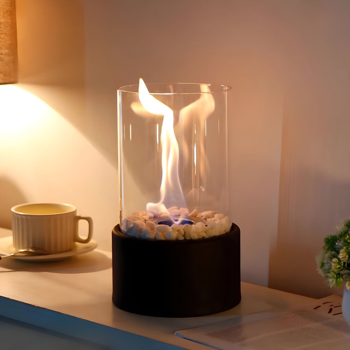Skanto | FLAREVO – Elegant Table Fireplace with Smokeless Bioethanol Combustion