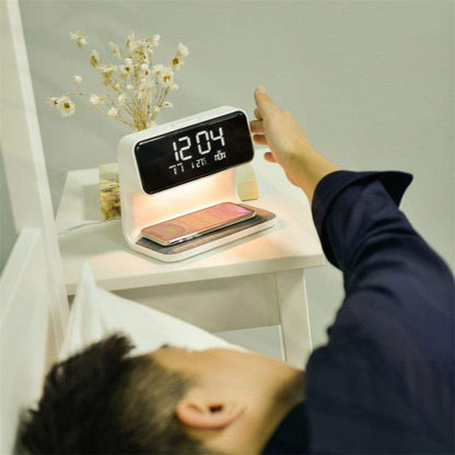 BowLift | SleekStation – Clutter-Free Nightstand Solution with Touch Lamp