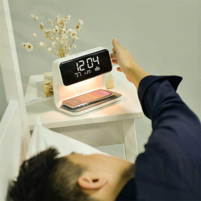 Skanto | SleekStation – Tidy Nightstand Solution with Touch Lamp