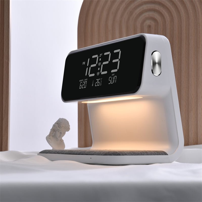 BowLift | SleekStation – Clutter-Free Nightstand Solution with Touch Lamp