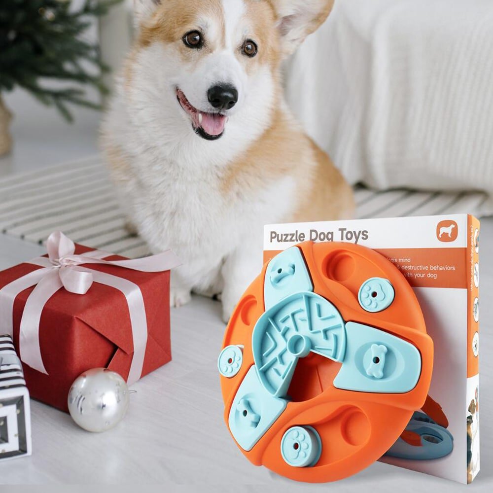 BowLift | Slowfeed Puzzle Bowl – Rotating Dog Bowl for Slow Eating and Mental Stimulation