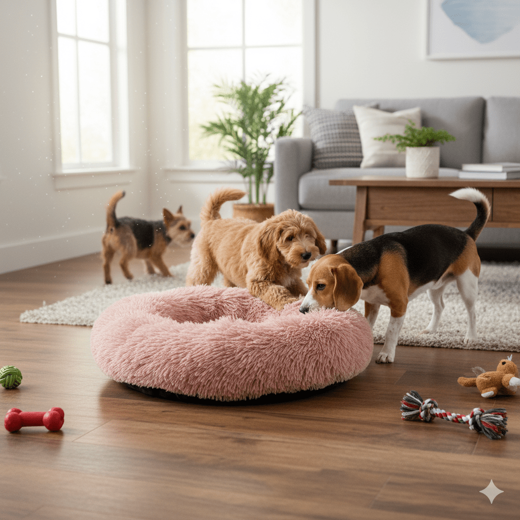 Skanto | SLUMBERPAWS BED – Calming Dog Bed for Deep, Restful Sleep