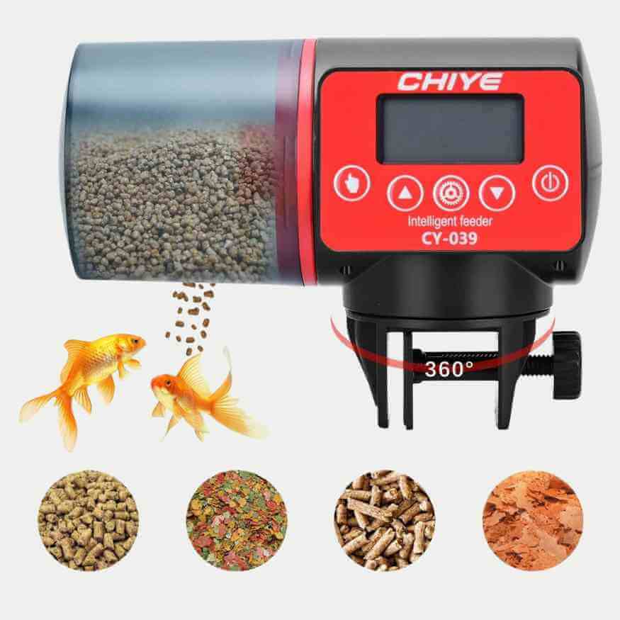 BowLift | Smart Automatic Aquarium Feeder | Programmable, Moisture-Resistant & Adjustable Portions for Fish Care