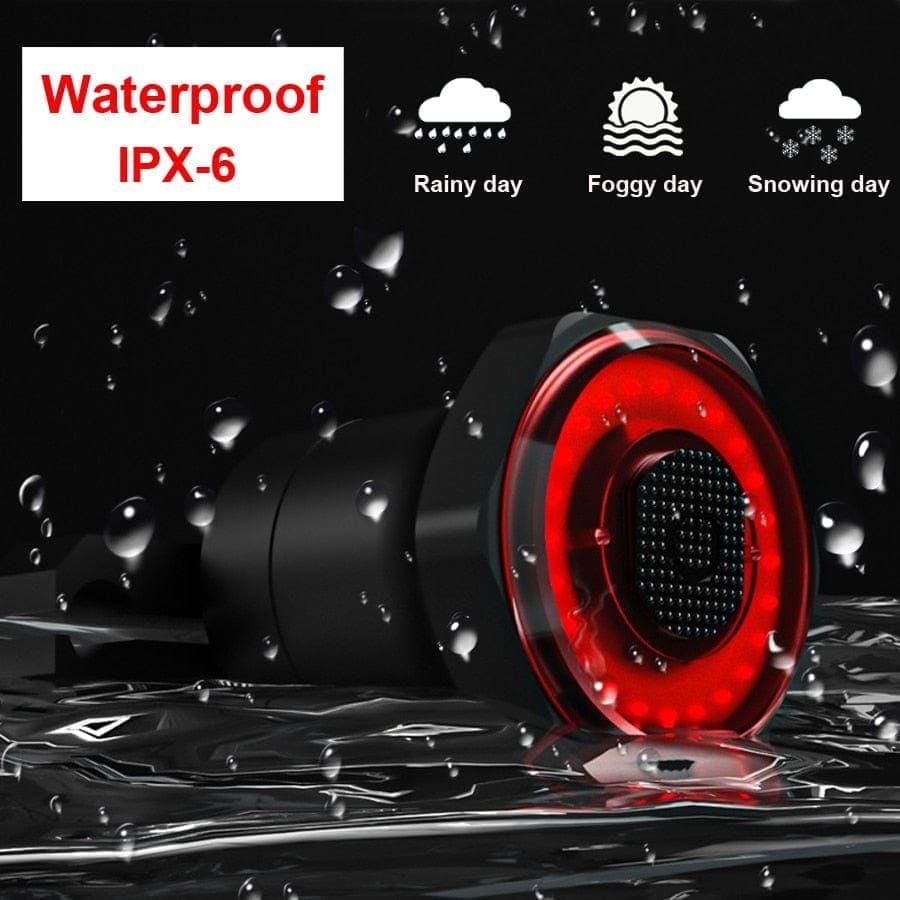 Smart Bicycle Taillight Auto Start/Stop Brake Sensing IPx6 Waterproof USB Charging Bicycle LED Tail Light