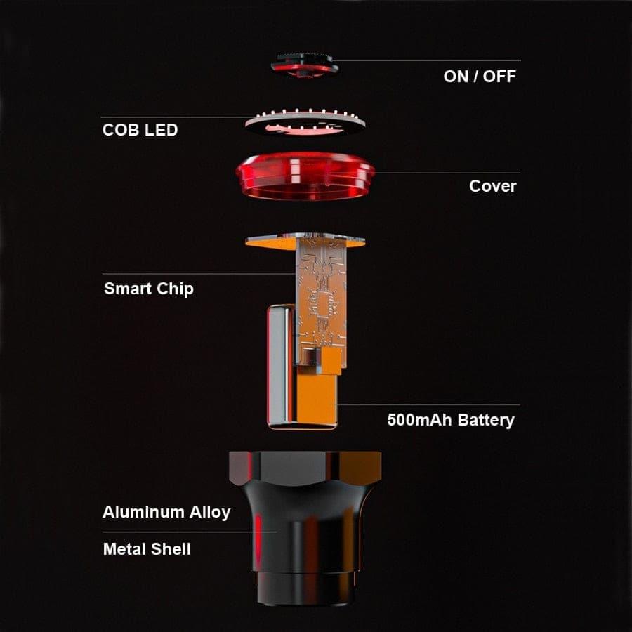 Smart Bicycle Taillight Auto Start/Stop Brake Sensing IPx6 Waterproof USB Charging Bicycle LED Tail Light