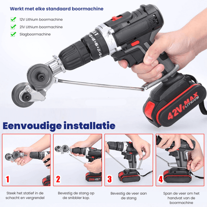 Skanto | Skanto Snibbler Drill Cutter – Precision Sheet Metal Tool for Iron, Steel & Aluminum