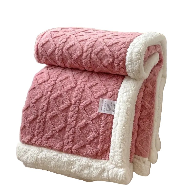 Skanto | SHERPLY – Reversible Sherpa Fleece Blanket for Year-Round Comfort