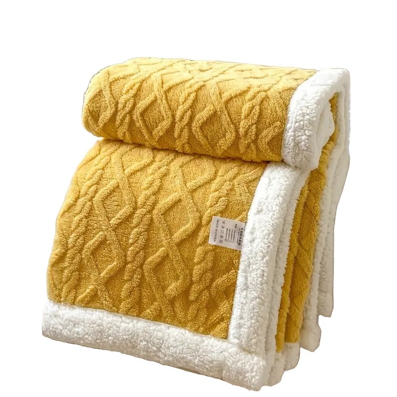 Skanto | SHERPLY – Reversible Sherpa Fleece Blanket for Year-Round Comfort