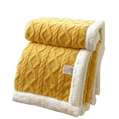 Skanto | SHERPLY – Reversible Sherpa Fleece Blanket for Year-Round Comfort