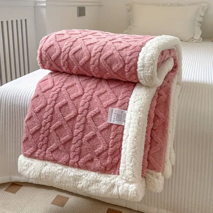 Skanto | SHERPLY – Reversible Sherpa Fleece Blanket for Year-Round Comfort