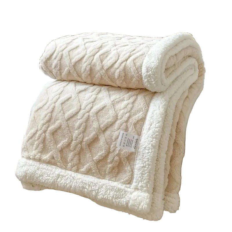 Skanto | SHERPLY – Reversible Sherpa Fleece Blanket for Year-Round Comfort