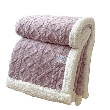 Skanto | SHERPLY – Reversible Sherpa Fleece Blanket for Year-Round Comfort