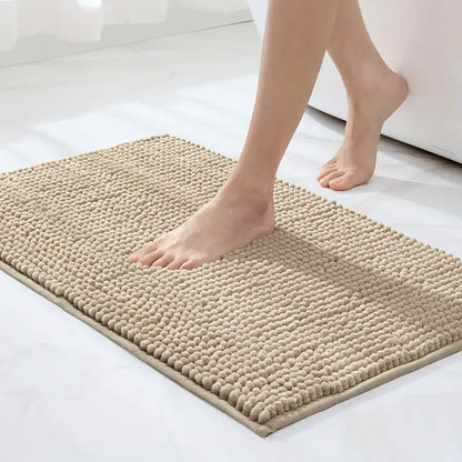 BowLift | SOFTDRY – Chenille Microfiber Bath Mat with Non-Slip Base