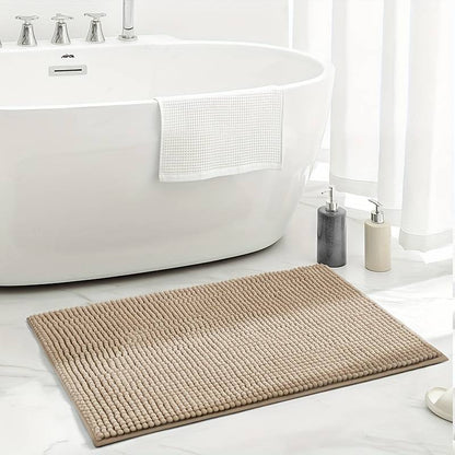 BowLift | SOFTDRY – Chenille Microfiber Bath Mat with Non-Slip Base