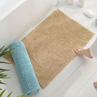 BowLift | SOFTDRY – Chenille Microfiber Bath Mat with Non-Slip Base