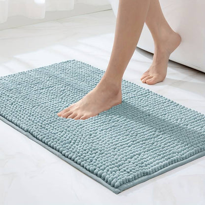 BowLift | SOFTDRY – Chenille Microfiber Bath Mat with Non-Slip Base